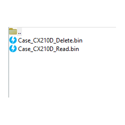 Case CX210D delete