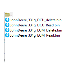 John Deere 331G delete