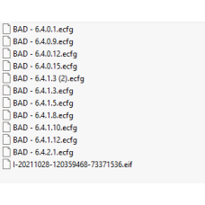 BAD ecfg files
