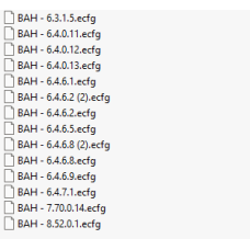 BAH ecfg files