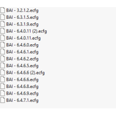 BAI ecfg files