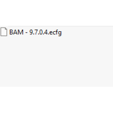 BAM ecfg files