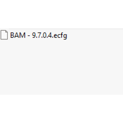 BAM ecfg files