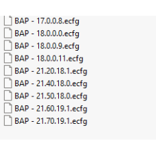 BAP ecfg files
