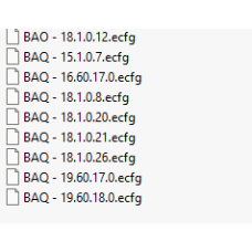 BAQ ecfg files