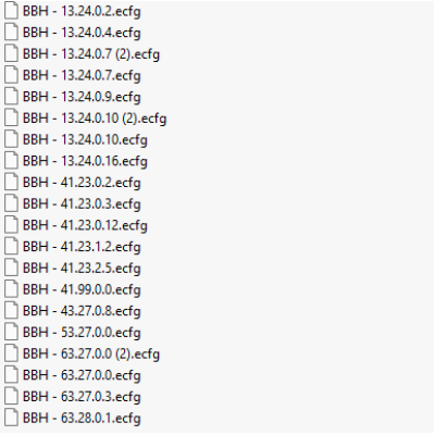 BBH ecfg files
