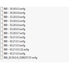BBI ecfg files