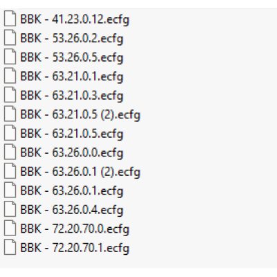 BBK ecfg files