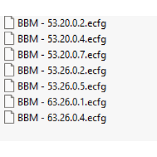 BBM ecfg files