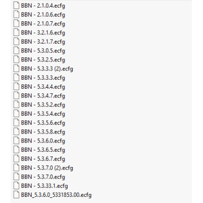 BBN ecfg files