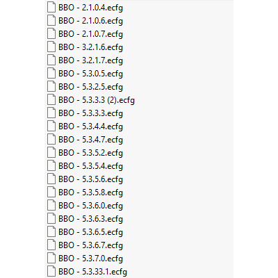 BBO ecfg files