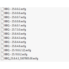 BBQ ecfg files