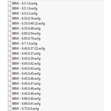 BBW ecfg files