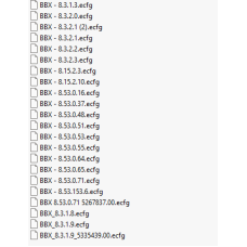 BBX ecfg files