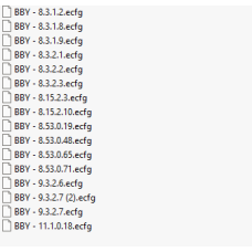 BBY ecfg files