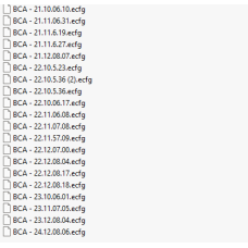 BCA ecfg files