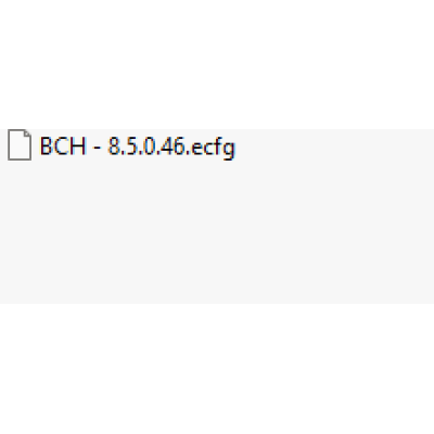 BCH ecfg files