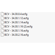 BCV ecfg files