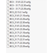BCX ecfg files