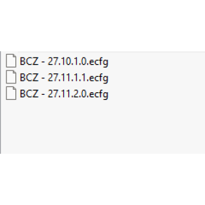 BCZ ecfg files