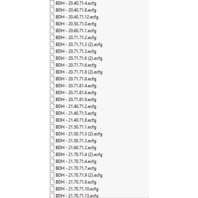 BDH ecfg files