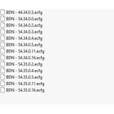 BDN ecfg files