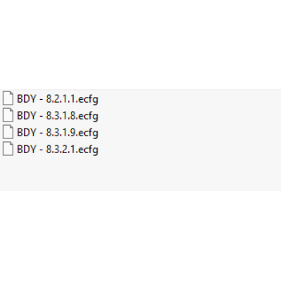 BDY ecfg files