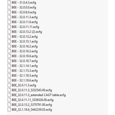 BEF ecfg files