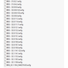 BEG ecfg files