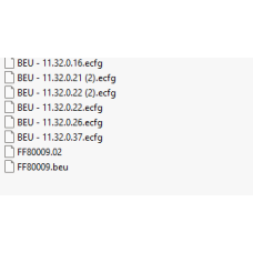 BEU ecfg files