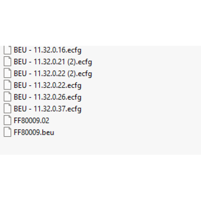 BEU ecfg files