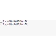 BFE ecfg files