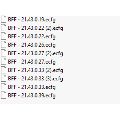 BFF ecfg files