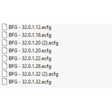 BFG ecfg files