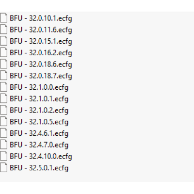BFU ecfg files