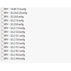 BFV ecfg files