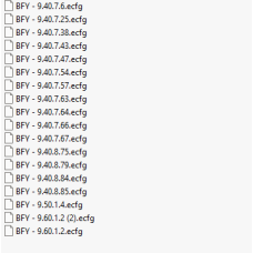BFY ecfg files