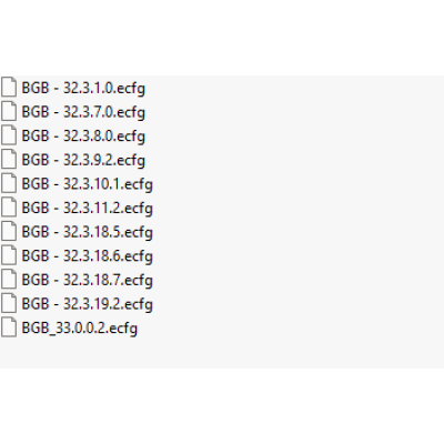 BGB ecfg files