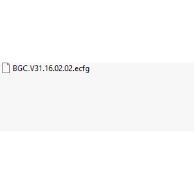 BGC ecfg files