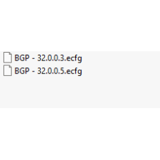 BGP ecfg files