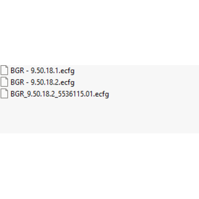 BGR ecfg files