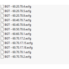 BGT ecfg files