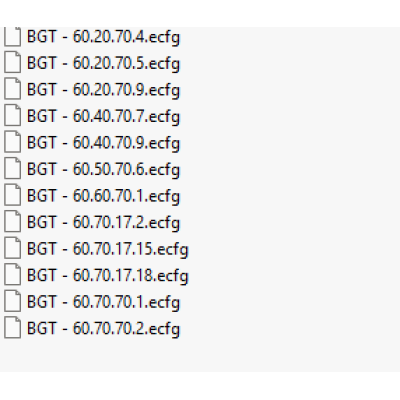 BGT ecfg files