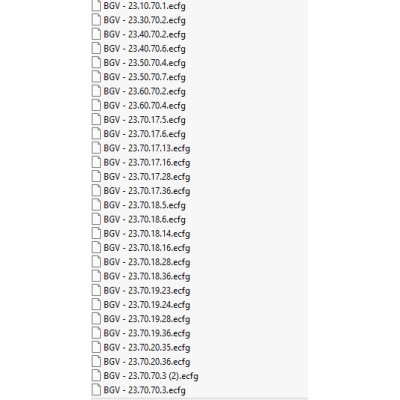 BGV ecfg files