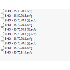 BHO ecfg files