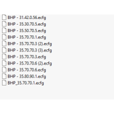 BHP ecfg files