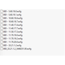 BID ecfg files