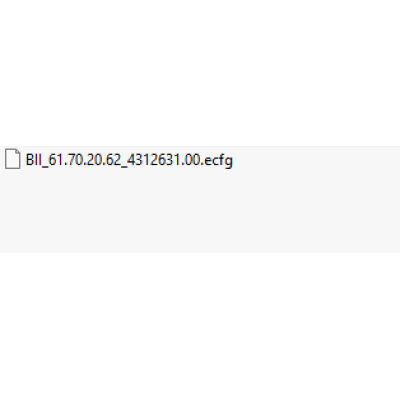 BII ecfg files