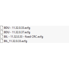 BIL ecfg files