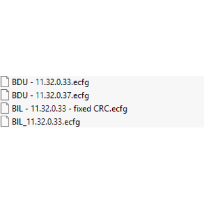 BIL ecfg files